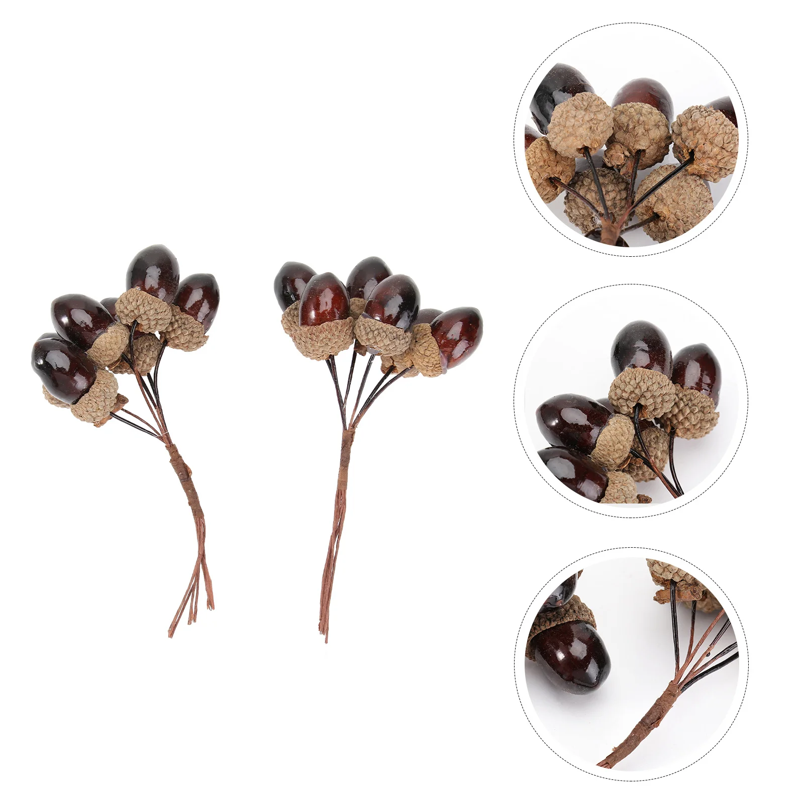 

2Pcs Simulation Pine Cones Christmas Tree Decor Coffee Color for Holiday Parties Weddings Outdoor Decorations Simulation Cones