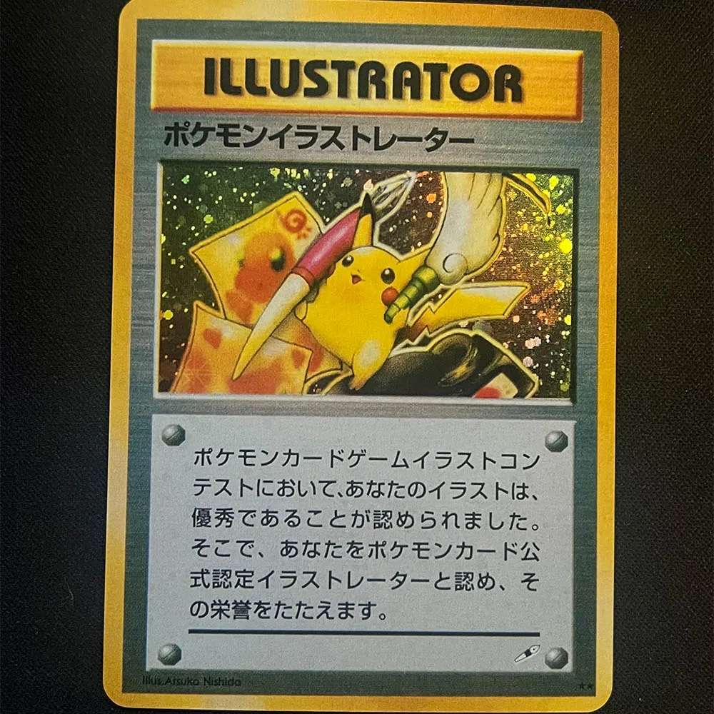 Ptcg-第1世代のイラストレーター,ホログラフィックエフェクト,テクスチャード加工のレプリカカード,子供向けギフト,ミュウ,1セットあたり3枚