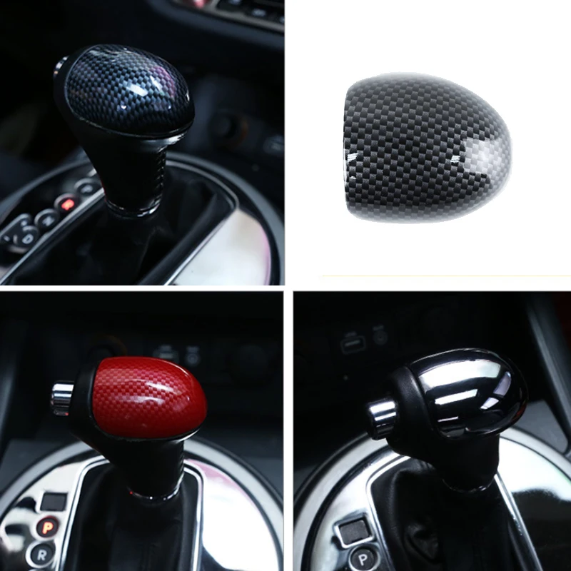 Carbon Fiber Color Car Gear Shift Knob Gear Head Cover Case Trim for Kia Sportage R 3 Cerato K3 Forte Sorento 2010-2016