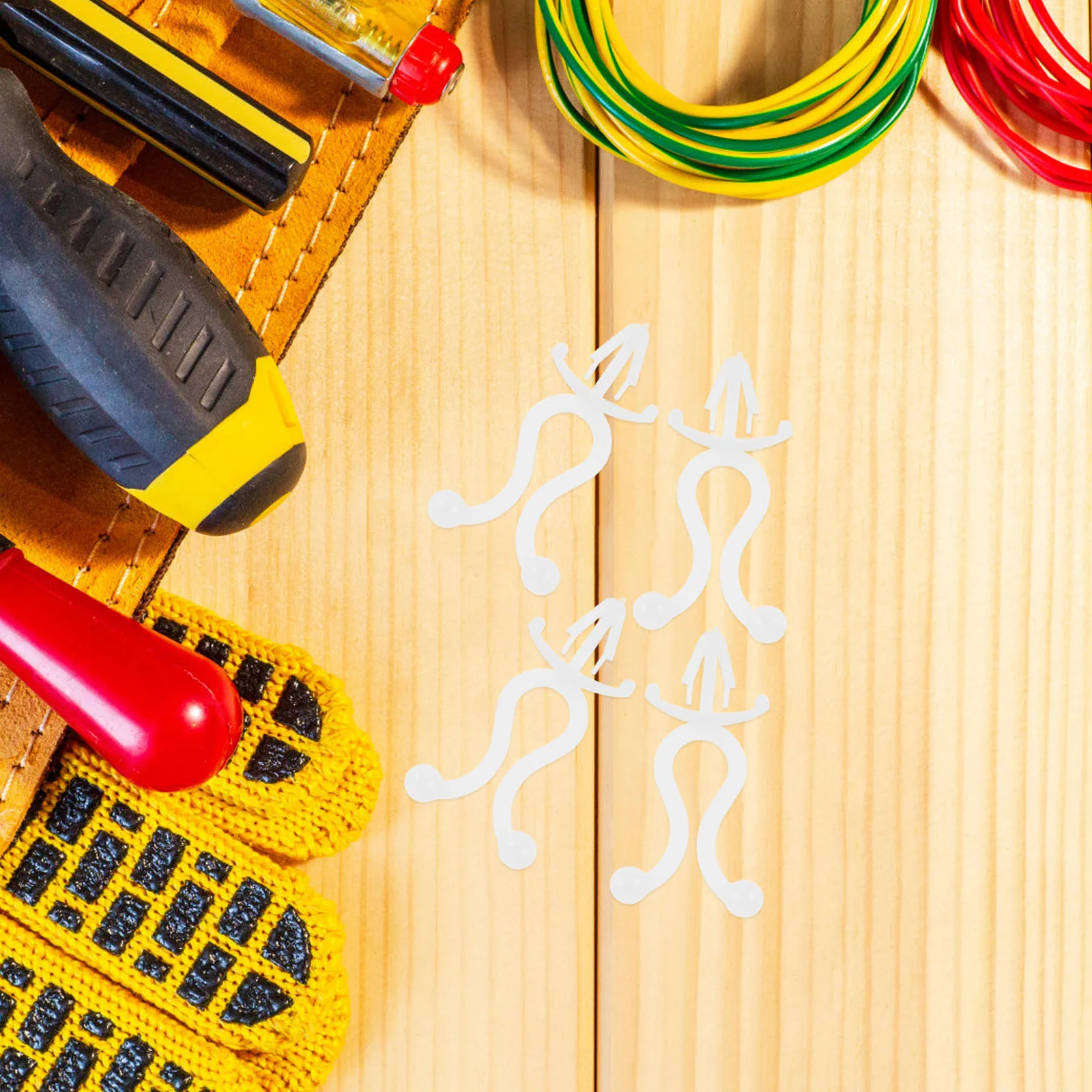 

100 шт. зажимов для кабеля, настенные крепления для проводов, нейлоновые клипсы для организации электропроводки в доме, офисе и автомобиле