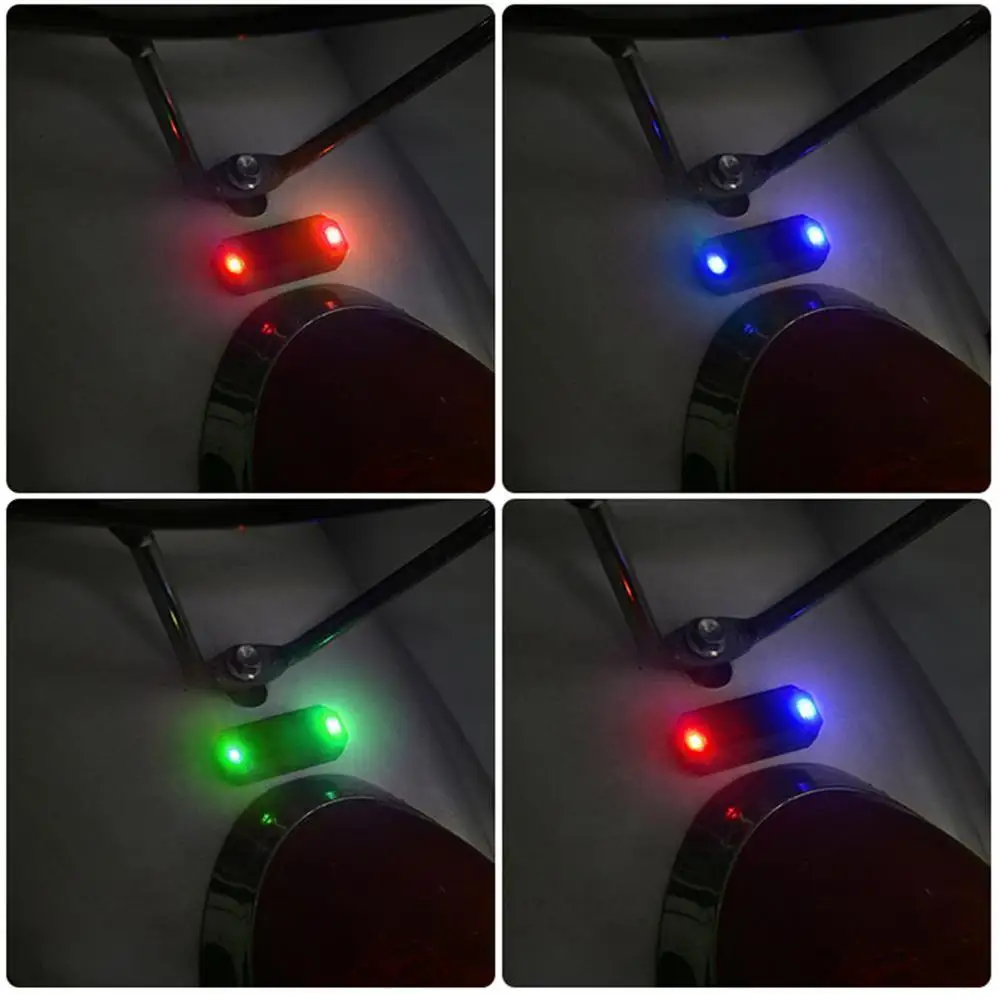 مصباح تحذير صغير يعمل بالطاقة الشمسية للسيارة ، محرك ركوب ليلي ، مصباح خلفي للسيارة الكهربائية ، مصباح تحذير ستروب مضاد للخلف مقاوم للماء