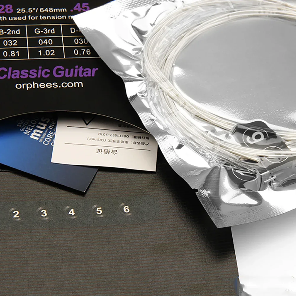 Orphee SC Series Classic Classical Guitar Strings Imported Clear Nylon Silver Plated Wire Strings Guitar Accessories