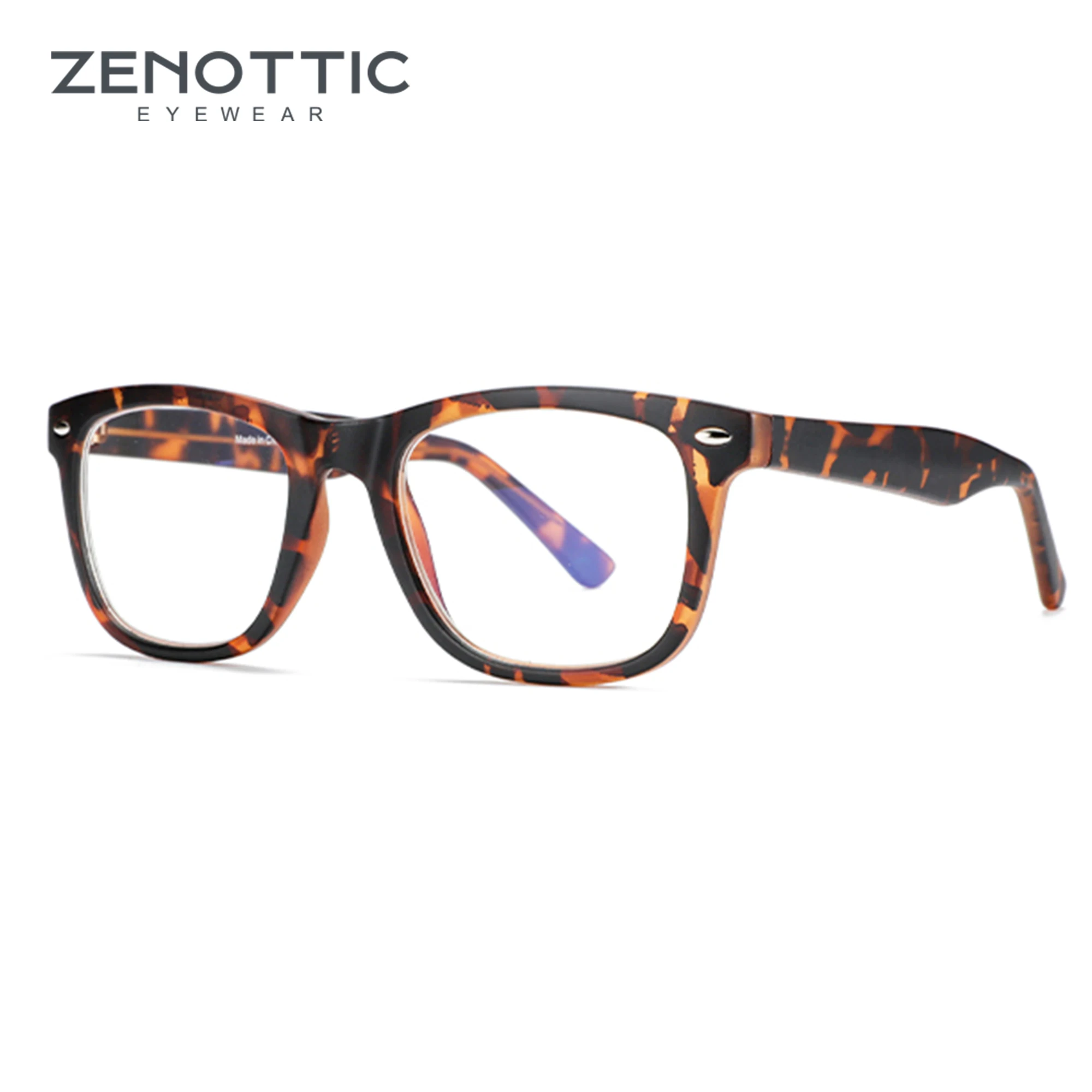 ZENOTTIC Klassische quadratische Anti-Blaulicht-blockierende Brille, Computerbrille für Unisex