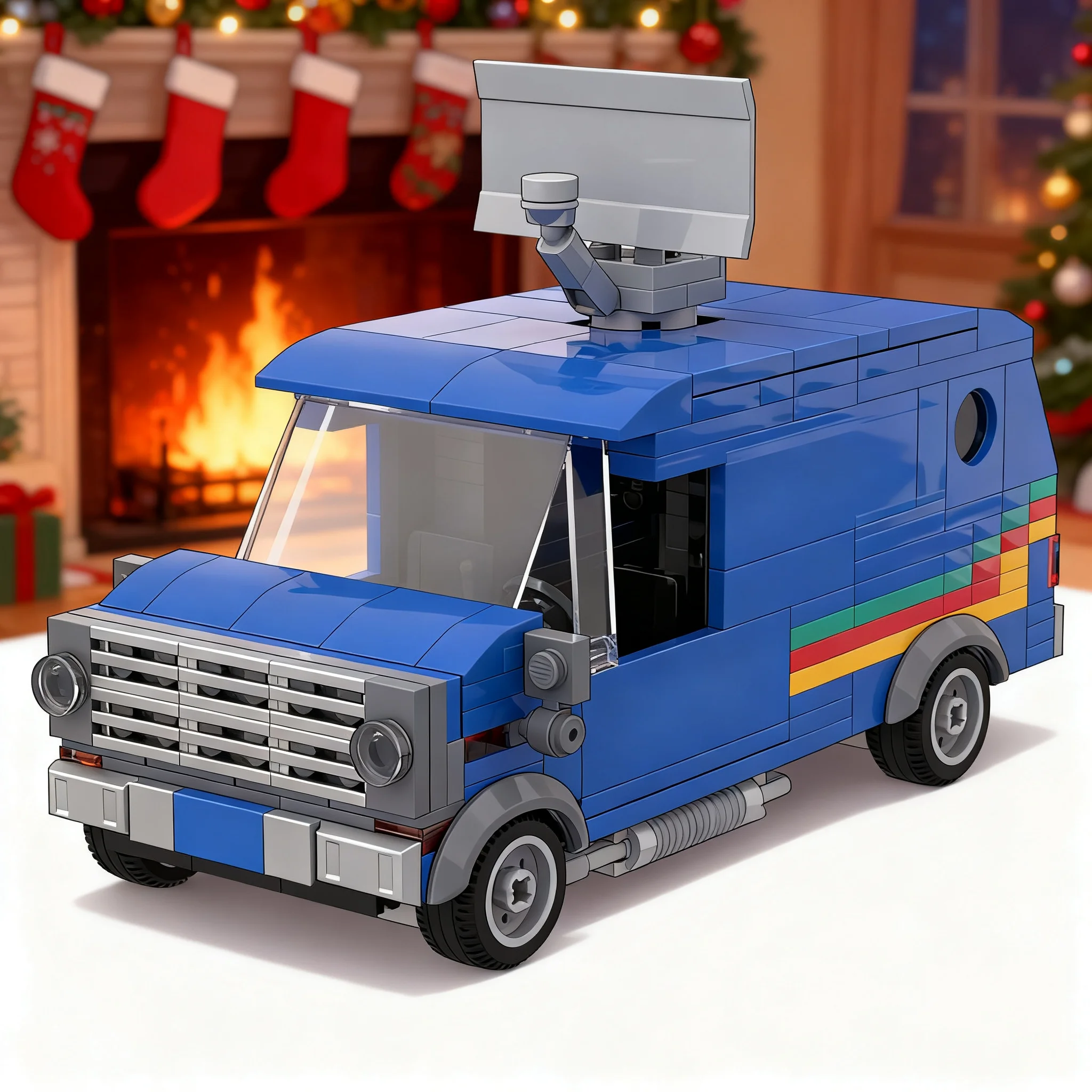 325pcs MOC WSQK Van Stranger Things Model Building Blocks Christmas Gift Toy Construction Birthday Display Creative Education