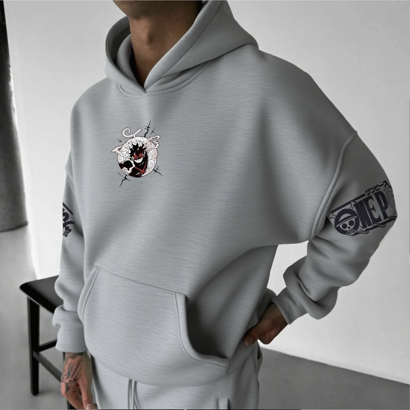 Anime Hoodie Men Women One Piece Luffy Gear 5 Nika Streetwear Casual Pullover Sweatshirt Autumn Winter Cosplay Long Sleeve Tops - Image 4