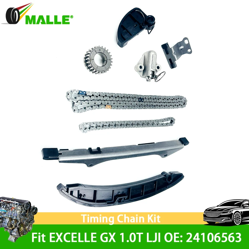 

Engine Timing Chain Repair Kit 8 PCS One Set For GMC Buick EXCELLE GX 1.0T LJI Auto Interior Parts Accessories 24106563 24106573