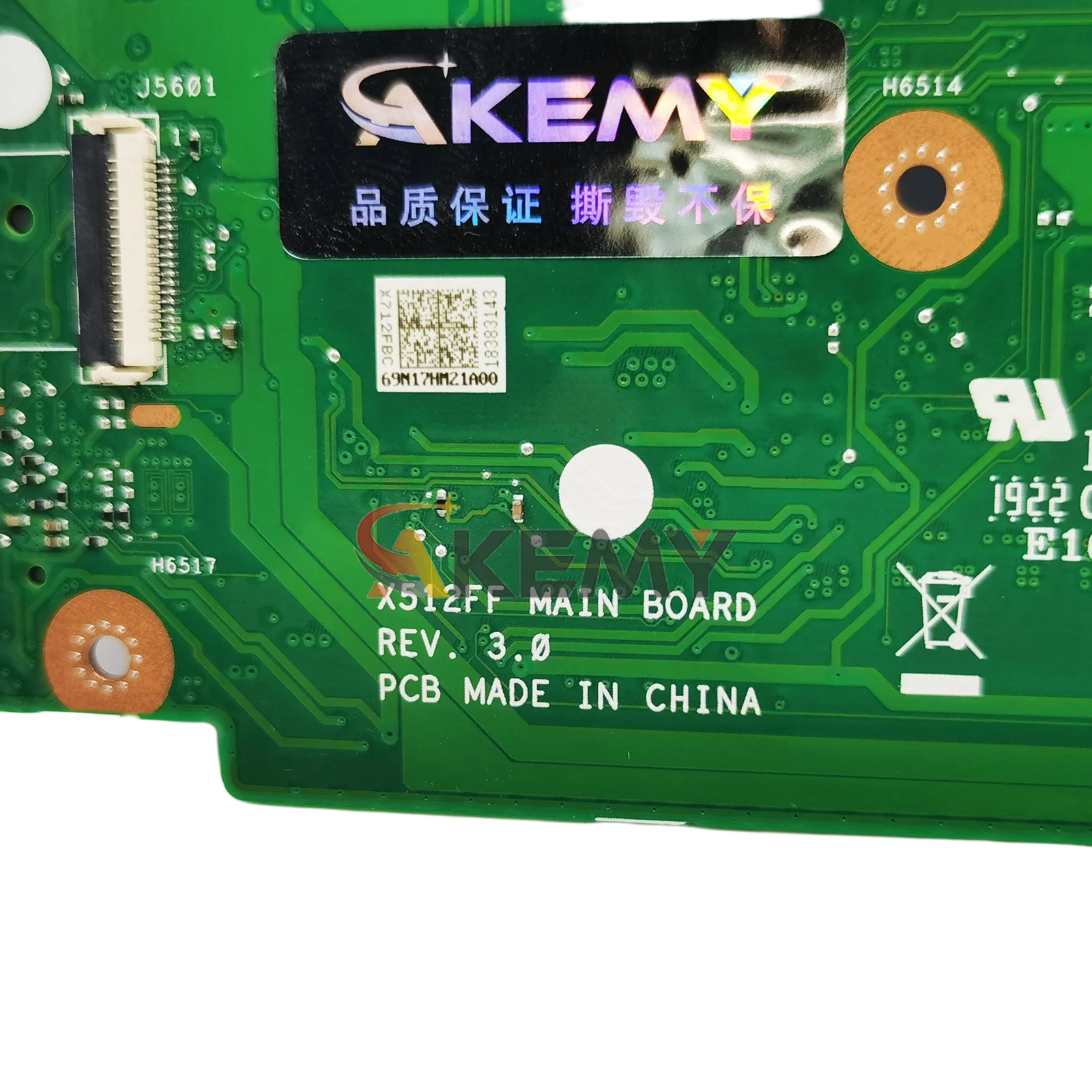 Placa base para ordenador portátil X512FF para ASUS VivoBook X512FF X512FLC X512FB X512FJG X512F X512FL V5000F X512FJ placa base de 10. a generación I3 i5 i7
