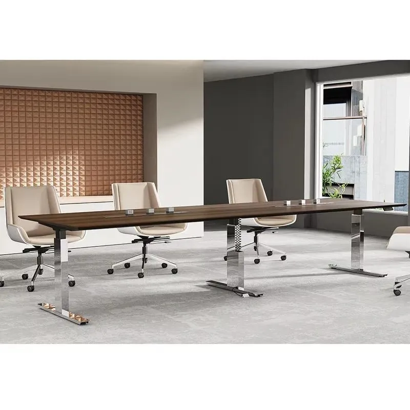 High End Luxury Modern E0 Conference Table Large Office Convertible Stretchable Wood Modular Meeting Room Desk Furniture