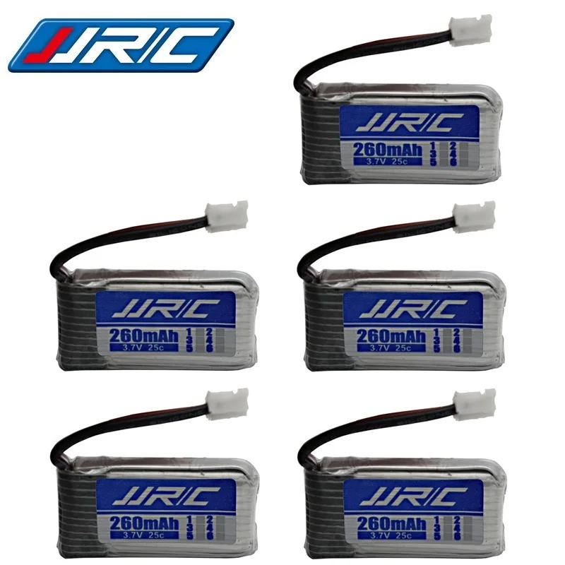 JJRC H36 Original battery 3.7V 260mAh For E010 E011 E012 E013 Drone for Furibee F36 RC Quadcopter Parts 3.7v Lipo Battery 1-5pcs