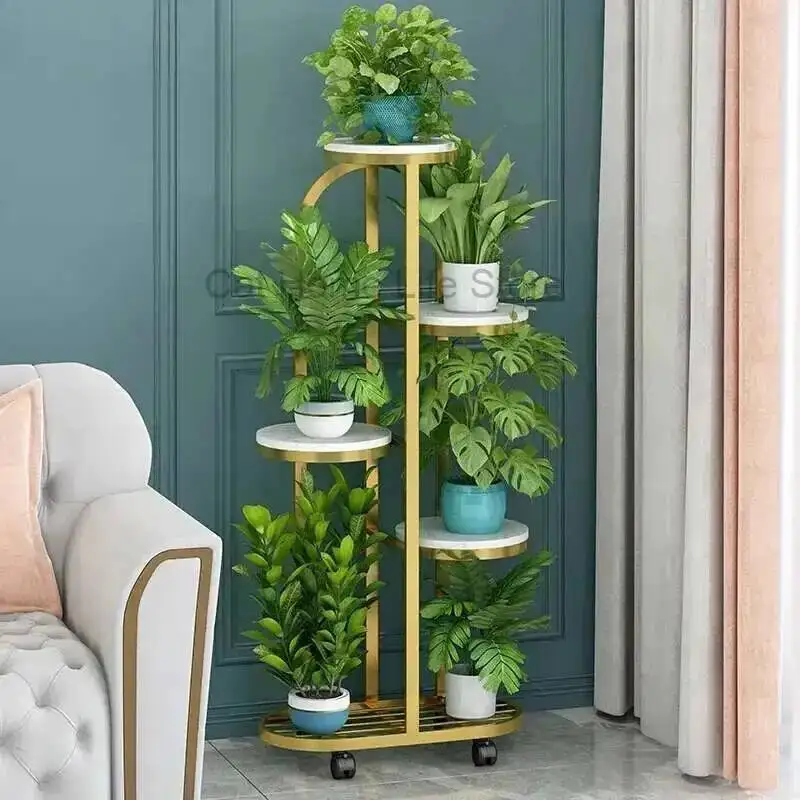 

Nordic Shelf Aesthetics Flower Room Living Fashion Balcony Simple Modern Decorations Flower Stand Indoor Plantenrek Furniture