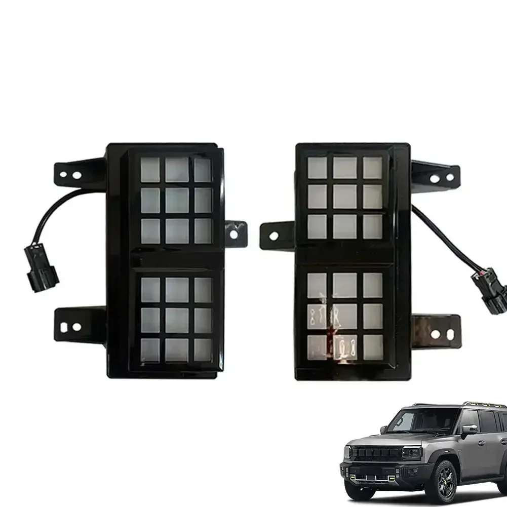 1PC Car Front Bumper Light For Chery Jetour Traveller T2 Fog Front Signal Lamp Assembly Accessories Car Daytime Running Light