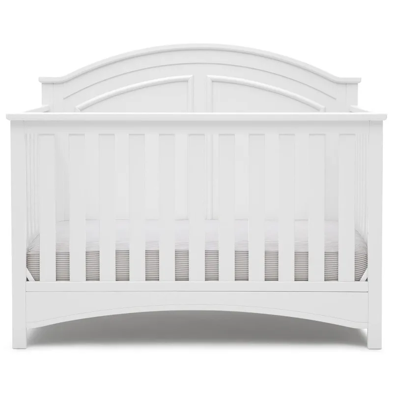 

Delta Children Perry 6-in-1 Convertible Crib - Greenguard Gold Certified, Bianca White