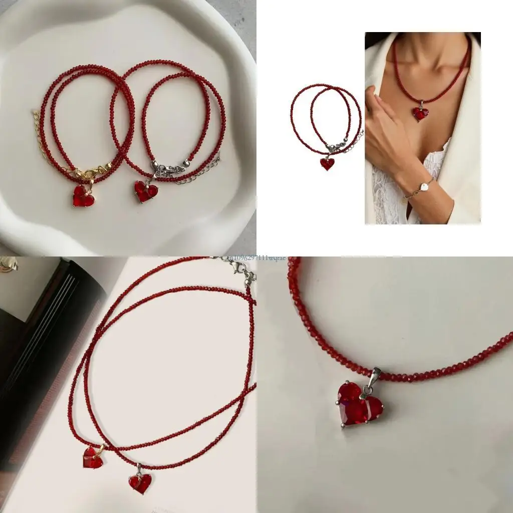 

Элегантное ожерелье в форме сердца кубические украшения из сплава циркония для нее