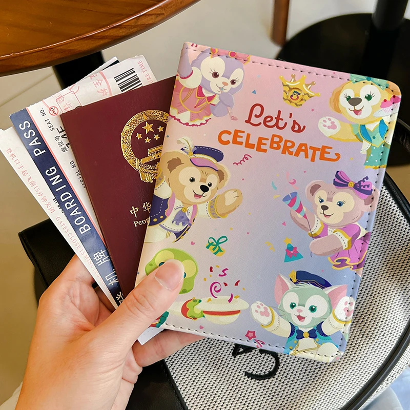 Disney Duffy and his friends passport clip ID bag protection case multifunctional card bag portable storage abroad travel