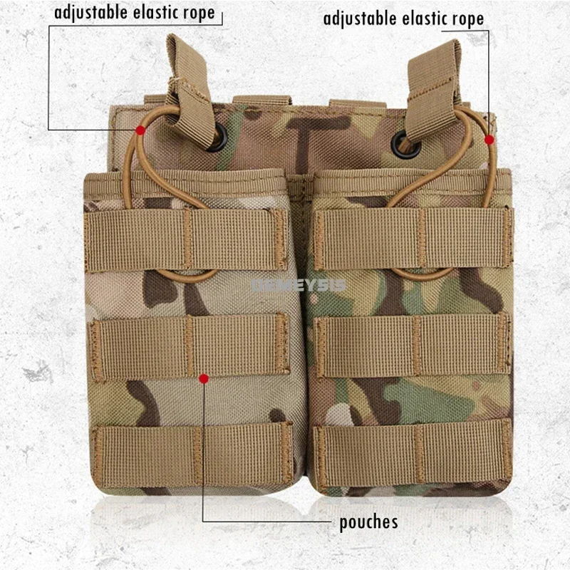 1000D Nylon Single / Double / Triple Magazine Pouch Tactical M4 Pouch Molle Paintball Airsoft Magazine Pouch