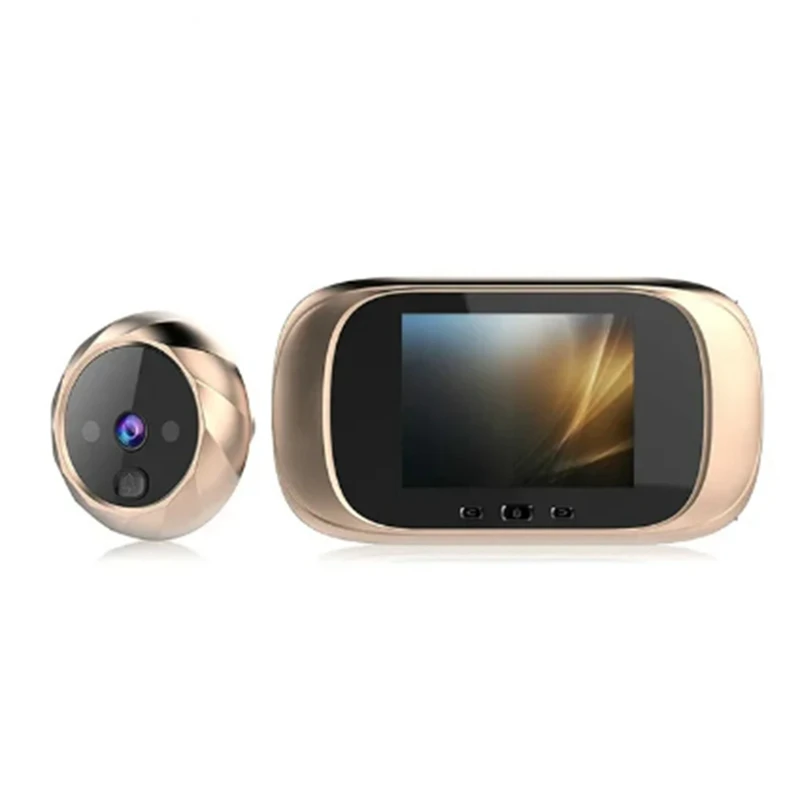 Hot TTKK Digital LCD 2.8Inch Video Doorbell Peephole Viewer Door Eye Monitoring Camera 90 Degree Doorbell Motion Detection Eye