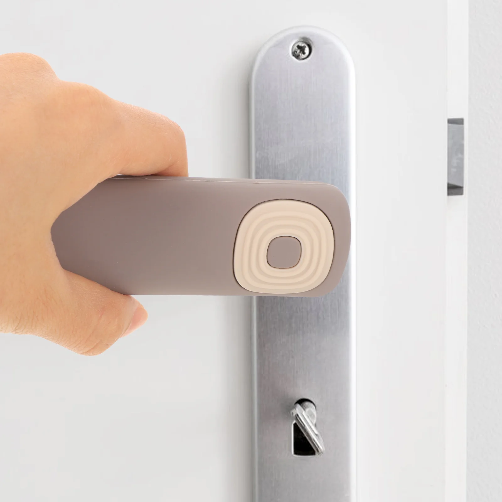 Silicone Door Handle Cover Baby Proofing Protective Sleeve for Long Handles Anti Collision Knob Guard Child Safety Wall