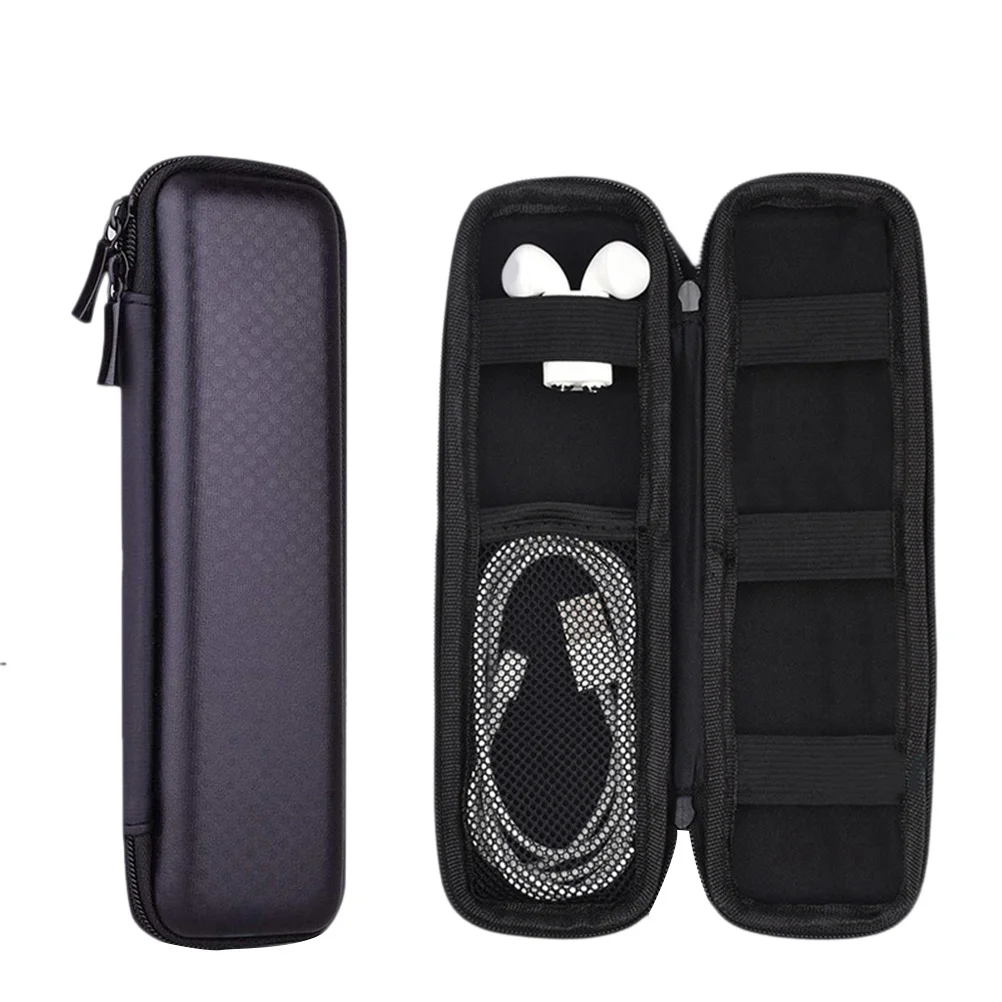 

Handwritten Pen Case Protective Cover Touch Pen Durable Fabric PU Compact Storage USB Earphone Organizer Smooth Surface Zippered