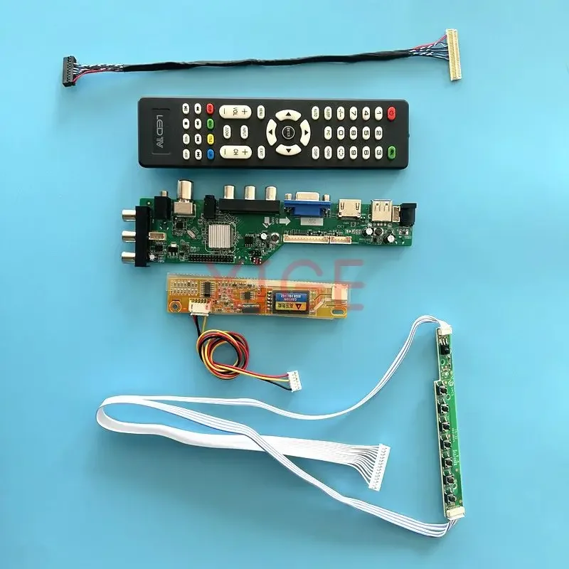 

Driver Board Fit QD15TL01 QD15TL02 QD15TL03 LCD Display LVDS-30Pin 1280*800 DVB Digital Signal DIY Kit 1CCFL USB+HDMI+VGA+AV+IR