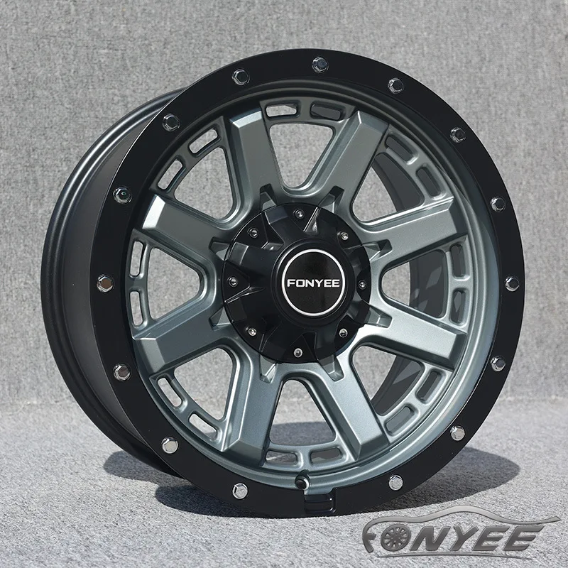 18-Inch Suitable Tank 500 Prado Formula Leopard Haval H9 Car Wheel Hub Modified Off-Road Steel Rim Wind Wing