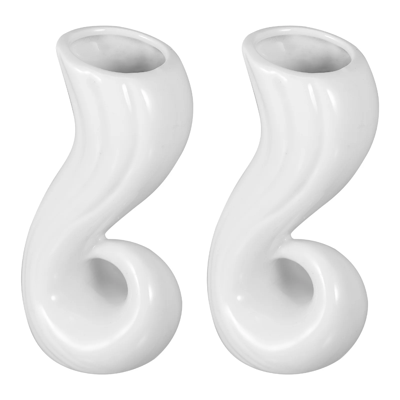

2Pcs Ceramic Vases Decorative Porcelain Vases Flower Arrangement Container Dining Table Ornaments Housewarming Gift