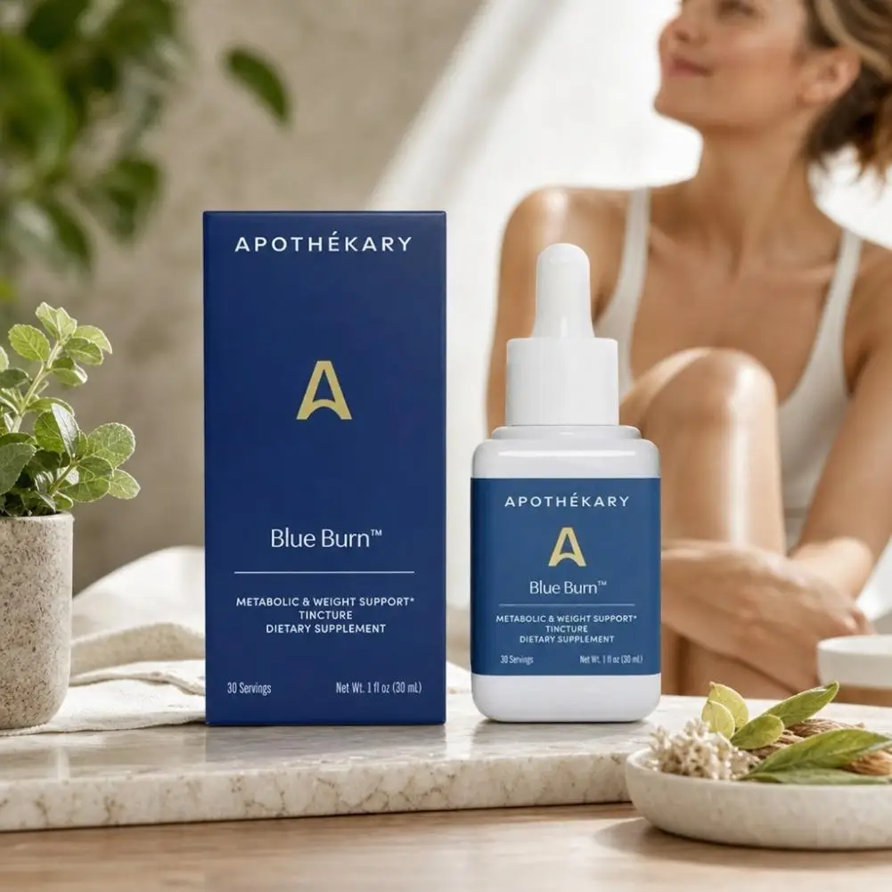 30ml Brand Dietary Supplements Natural Herbal Healthy Weight Loss Drops Apothékary Blue Burn Metabolic Weight Support Tincture