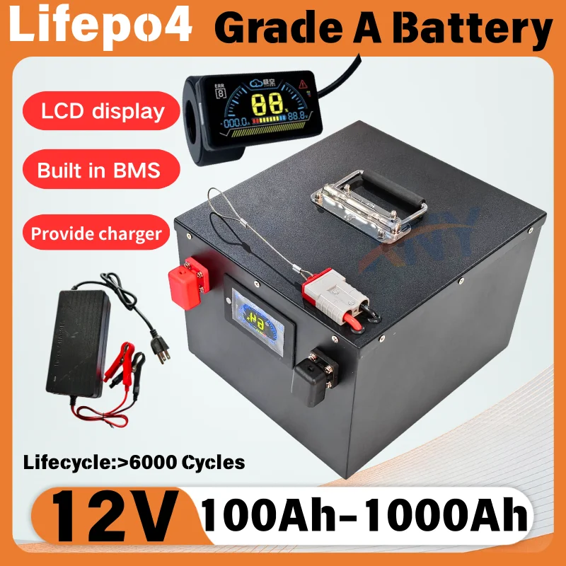 

Литиевая батарея LiFePO4 12В 100Ач (200Ач, 300Ач, 400Ач, 500Ач, 600Ач, 800Ач, 1000Ач) для автономных солнечных систем 1кВт, 2кВт