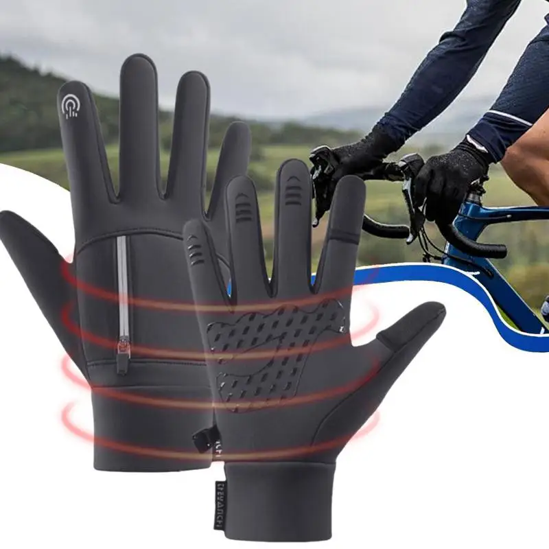 Warm Gloves Touchscreen Work Mittens Winter Gloves Thermal Warm Mittens Touchscreen Windproof Gloves For Cycling Hiking Walking