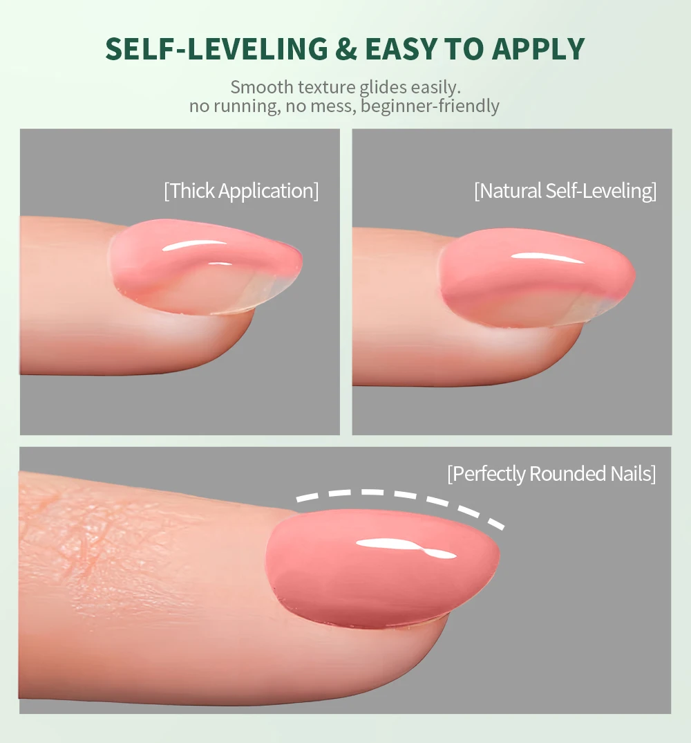 Nailpop HEMA/TPO-freies 7-in-1 Multifunktionales Builder-Gel 8 Farben Verlängerung Stärkung Apex-Aufbau 15ml Basis Anfänger Kunst Zuhause 1 Stück – Detail 4