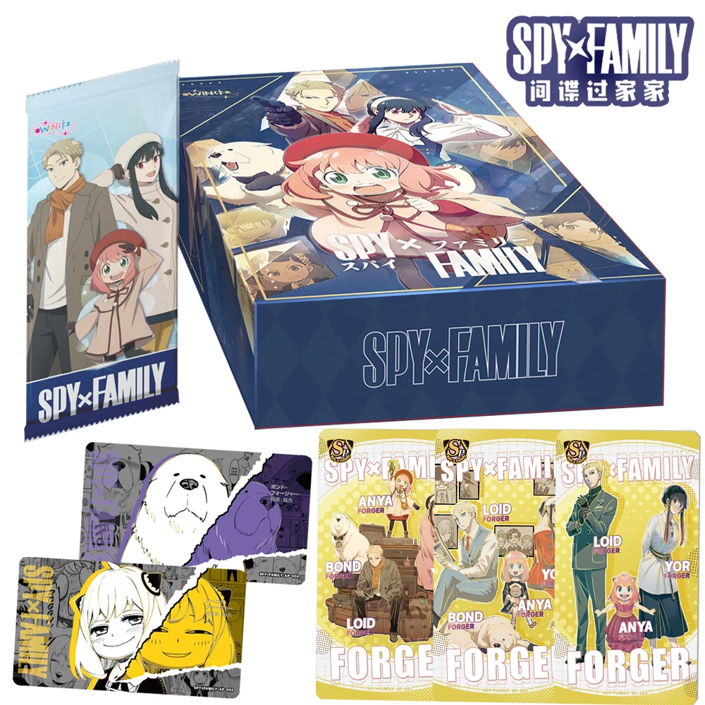 

Genuine SPY×FAMILY Card For Children Bond Forger Anya Forger Funny Daily Easy Anime Limited Game Collection Card Christmas Gifts