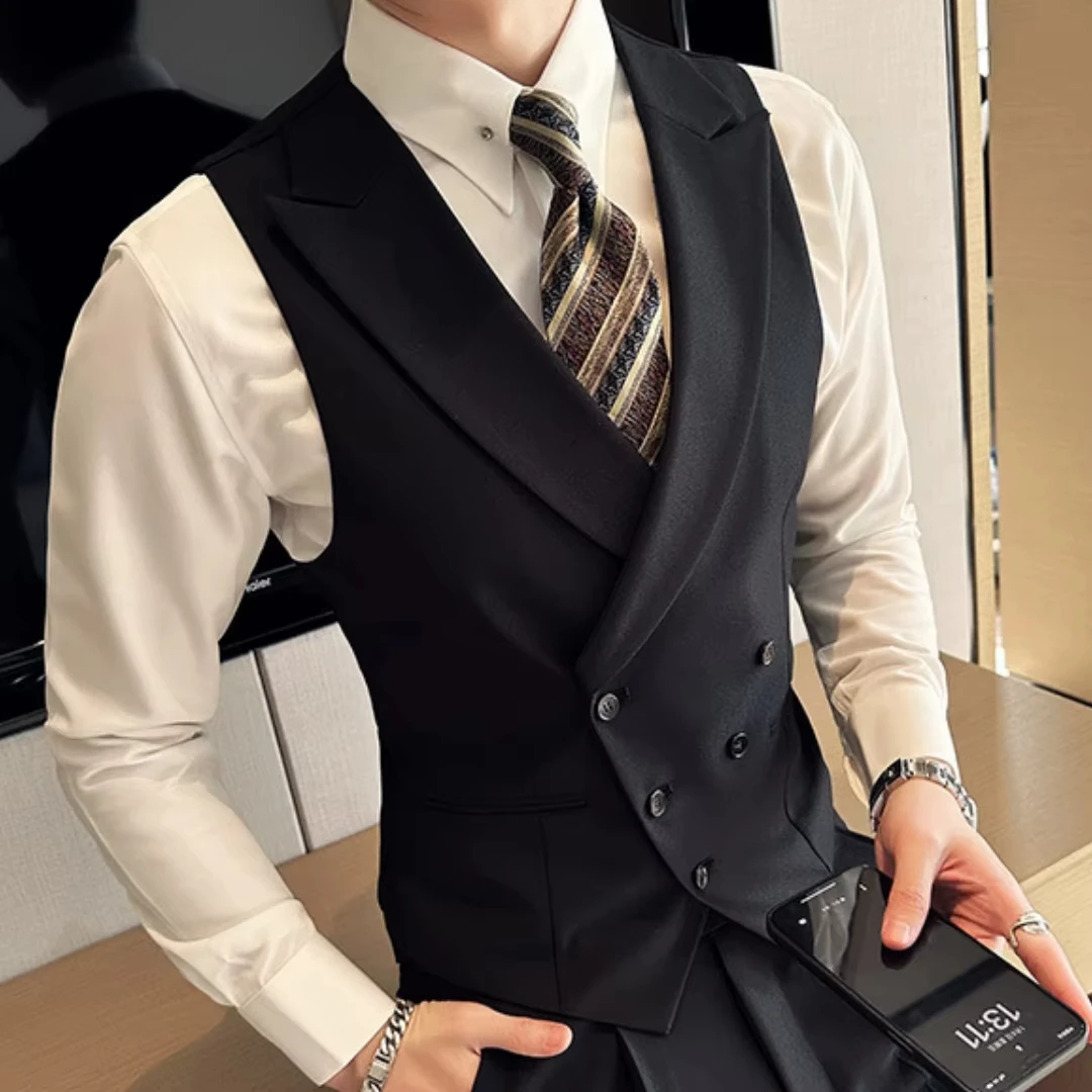 Męska kamizelka czarna z klapa – Men'S Grooming Daily recenzja i cena