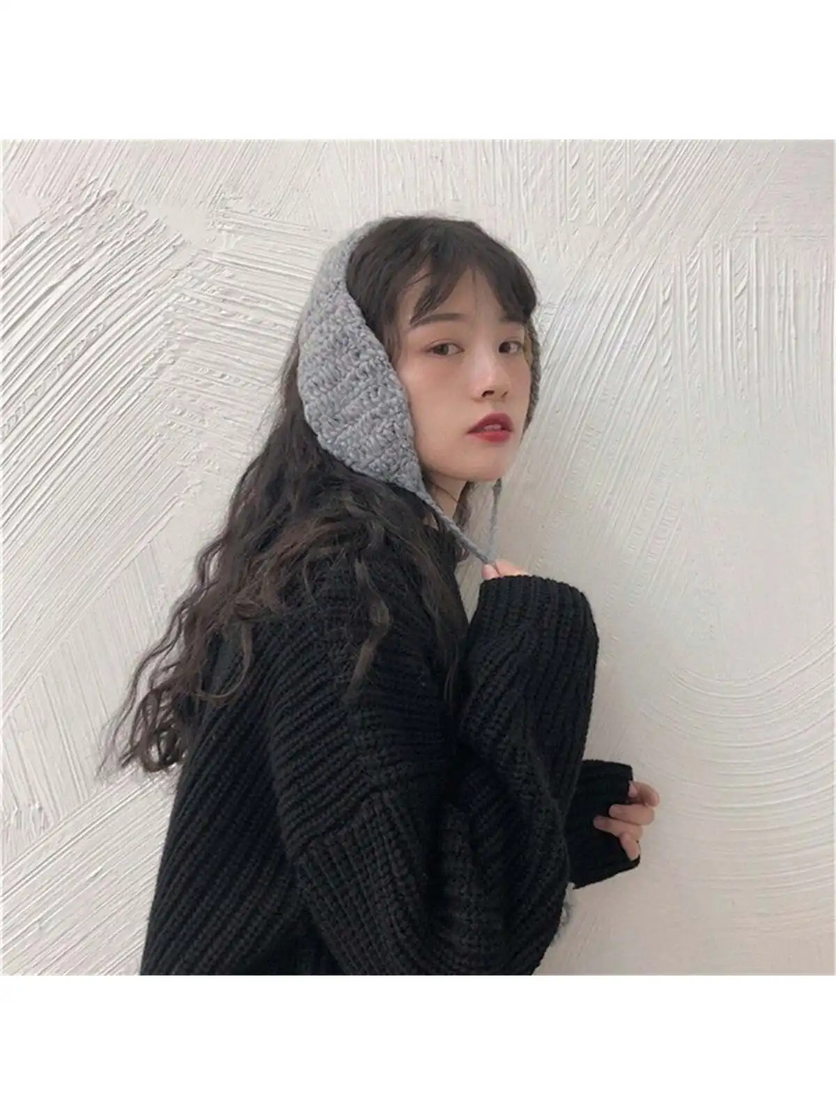 A Pair of Earmuffs to Keep Warm in Winter, Korean Style, Cute Student Kpop Style Earmuffs, Winter Ear Protection, Plush Earmuffs, Anti-Freeze Foldable Earmuffs, Christmas Hat, Valentine's Day Gift