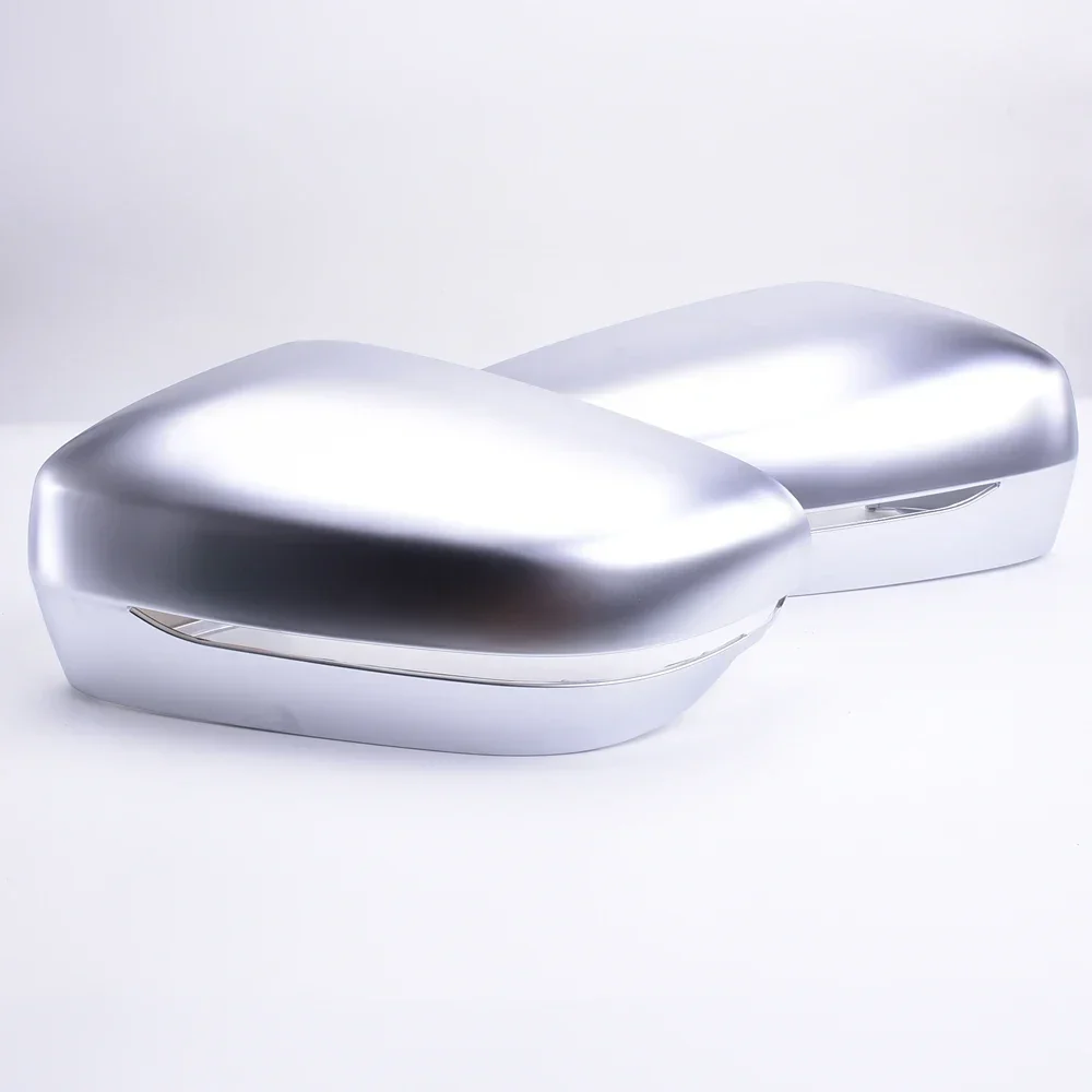 LHD Side Rearview Mirror Cover Matte Silver For BMW 3 4 5 7 8 Series G20 G21 G30 G31 G22 G23 G11 G12 G15 G16 320i 320d 440i 430i