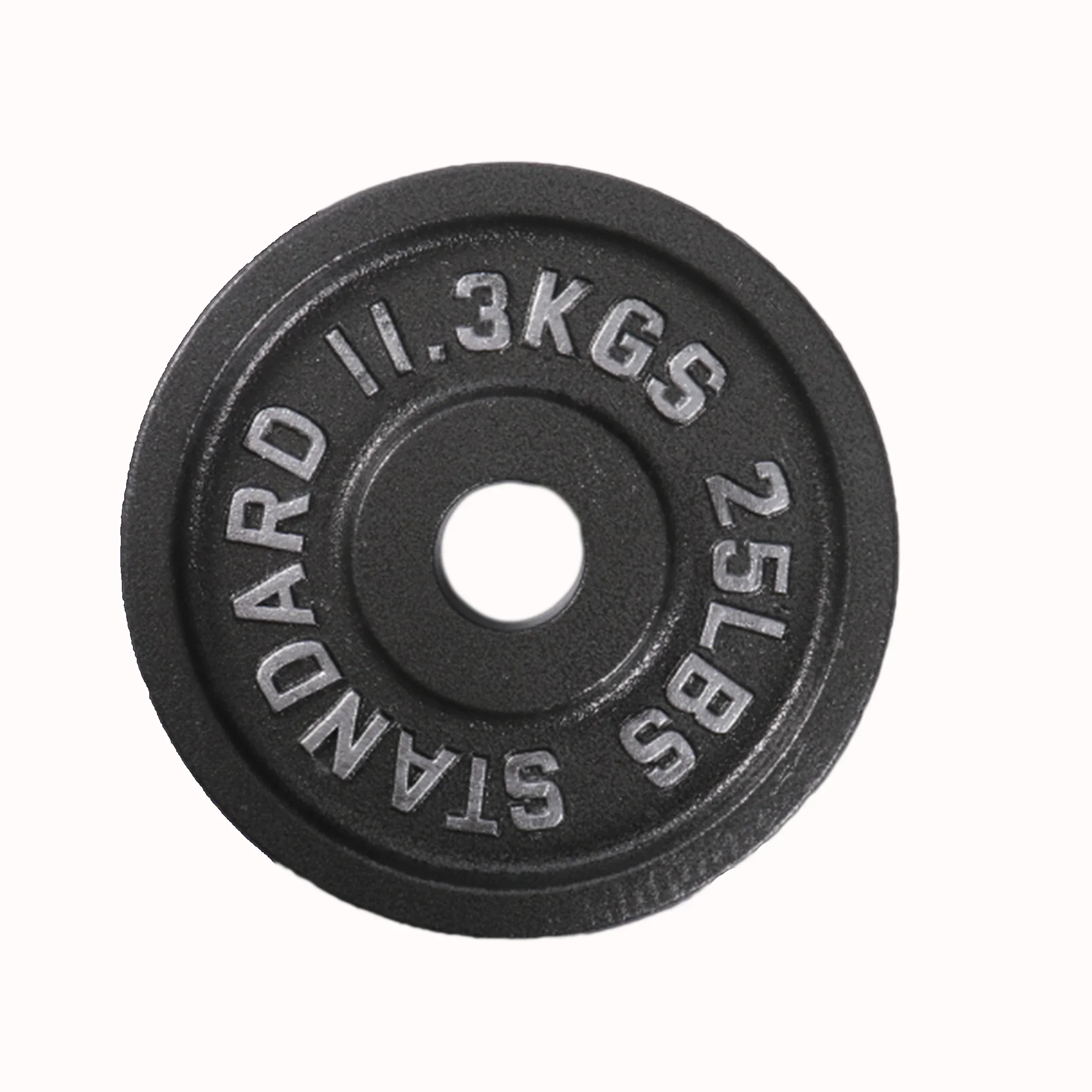 gym fitness LBS cast iron weight plate for 50mm barbell bar rod weight lifting workout and exercises