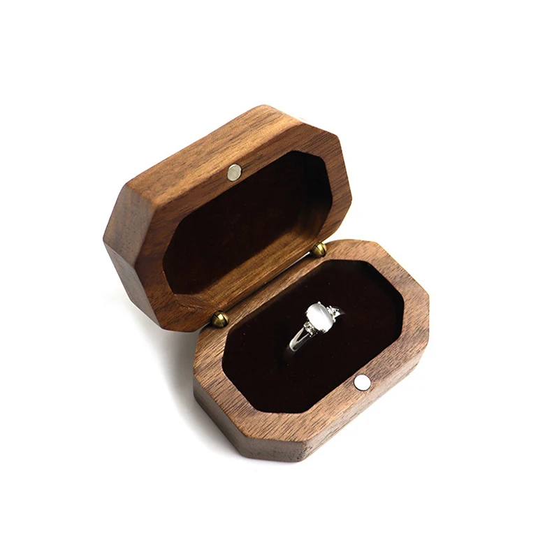 Wood Jewelry Box Ring Storage Ring Holder Rustic Wedding Ring Box jewelry gift packaging Box