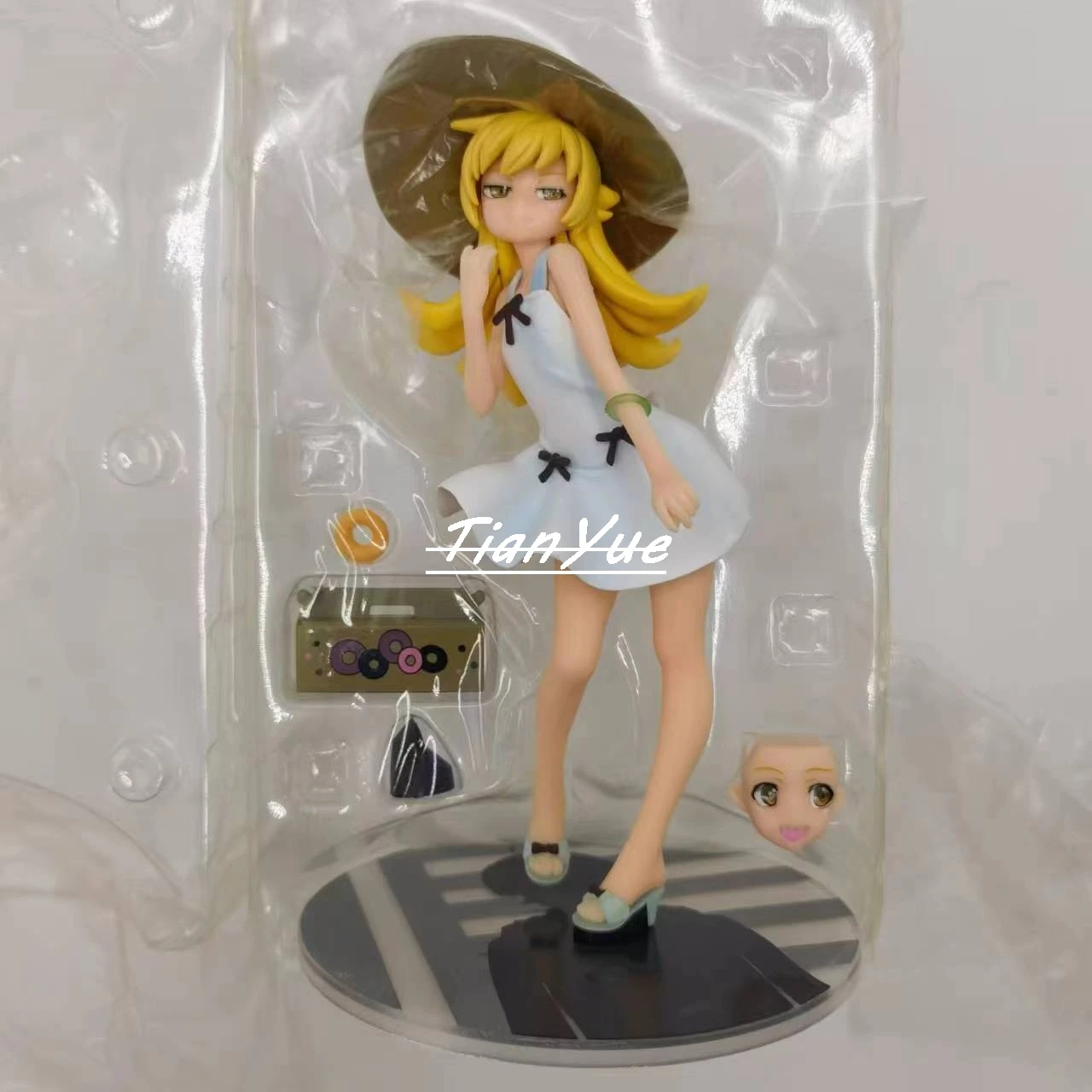 Anime Oshino Shinobu Donuts version Action Figure Model Toy 19cm