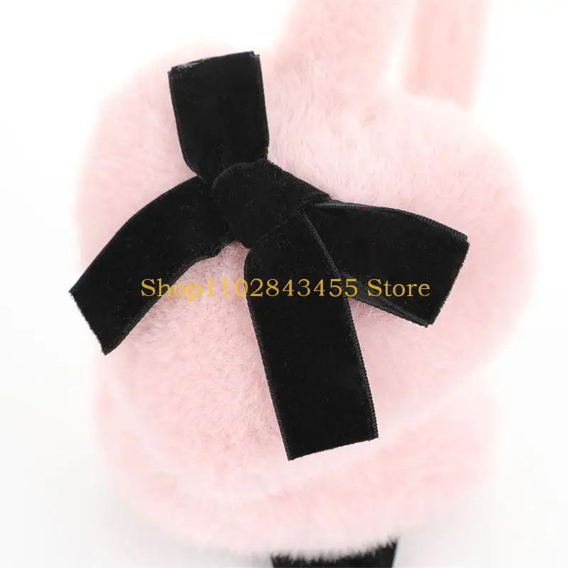 49MC Winter Ear Protectors Thick Plush Ear Cuffs Cold Wind Resistance for Women Girls