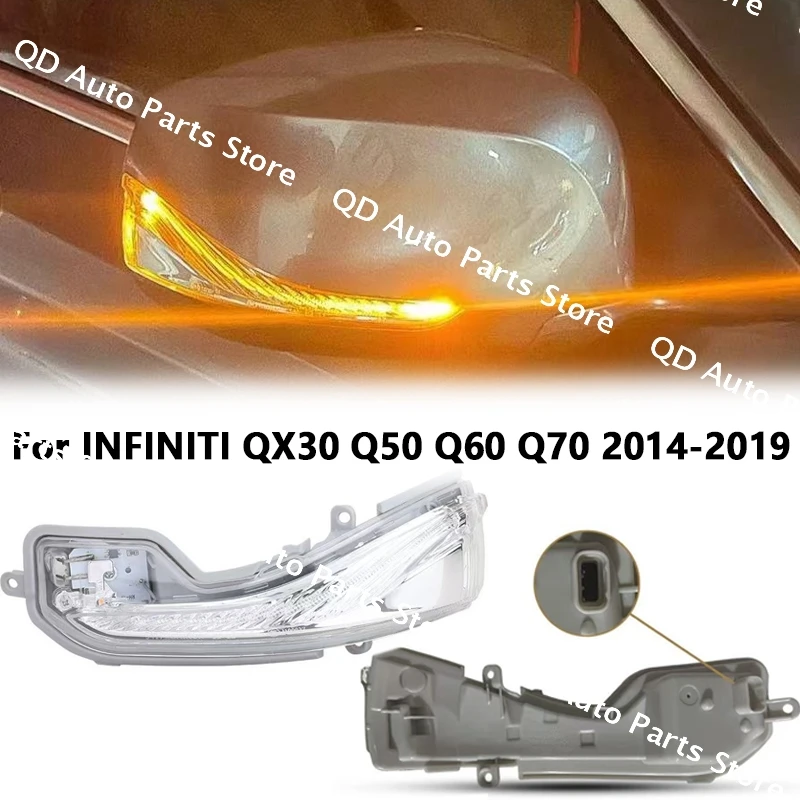 

26165-4GA0A 26160-4GA0A For INFINITI QX30 Q50 Q60 Q70 2014-2019 Car Accessories Rearview Mirror Reversing Turn Signal Light