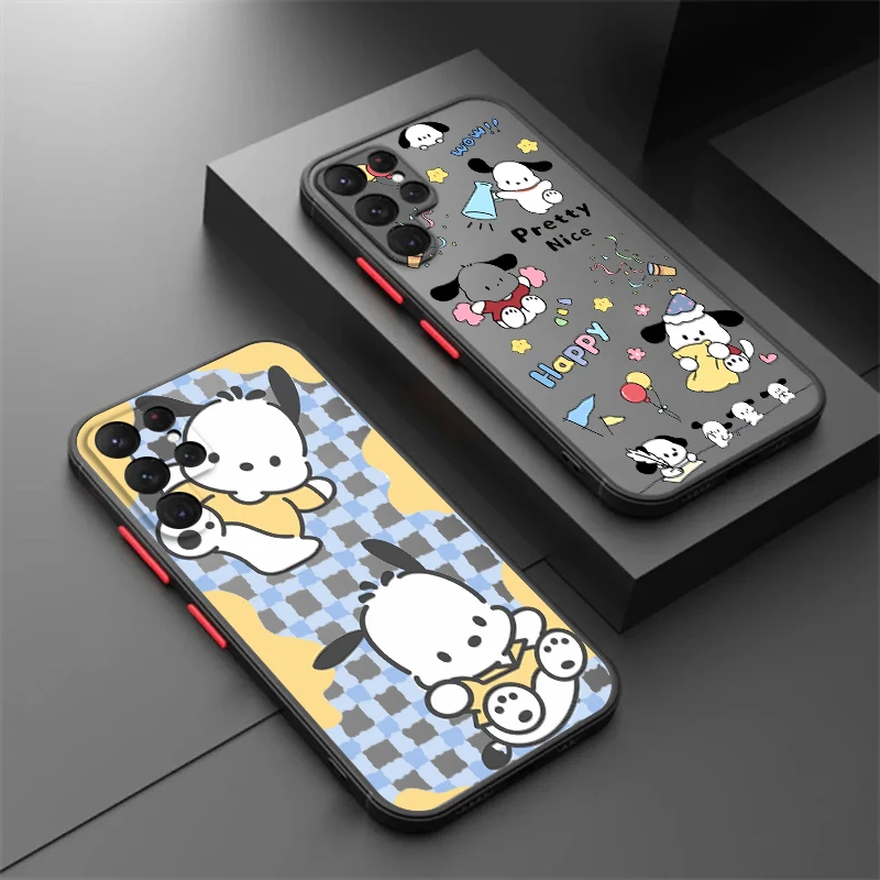 Sanrio Pacha Dog Cute Cartoon Frosted Translucent For Samsung A53 A52 A33 A32 A51 A71 A21S A13 A73 A50 A22 A12 5G Matte