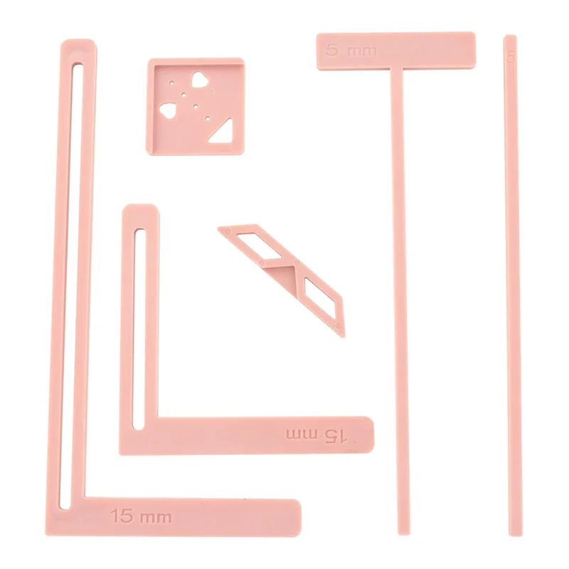 Kit d'outils pour scrapbooking, 6 pièces, reliure pour démarreur, facile à utiliser, excellents pochoirs, Guide de coupe pouvant être transformé en note, offre spéciale