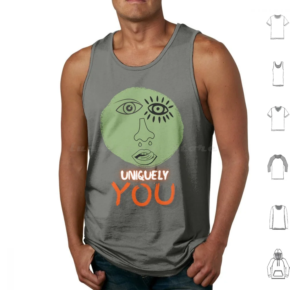 Uniquely You Special Simple Design Tank Tops Vest Sleeveless Uniquely You Unique Special Simple Design Odd
