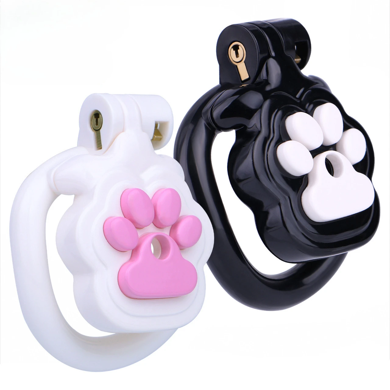 FRRK-AS123 Molded ABS Resin Birdcage Chastity  Cat Paw Male Genital Restraint Abstinence, Adult Sex Toy & Adult Game