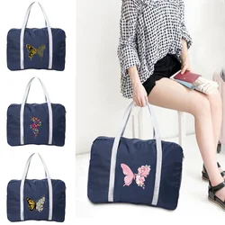 Bolsa de viaje para mujer, organizadores de dispositivos, bolsas de lona grandes para llevar ropa, accesorios de vacaciones, bolsos plegables de mariposa de viaje