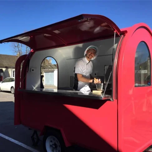 

European Standards Mini Food Trailer Mobile Fast Food Trailer / China Factory Mobile Food Truck For Sale