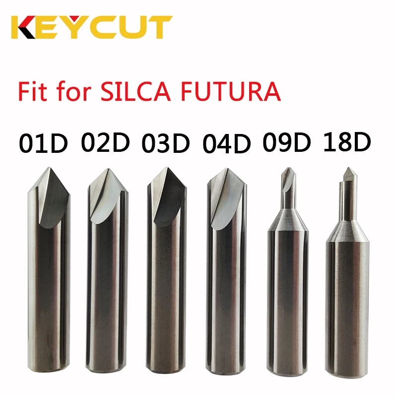Cortador Silca Futura 01d 02d 03d 04d 09d 10d 18d Silca Futura Dimple Cutter Ferramentas de Serralheiro Pós-venda