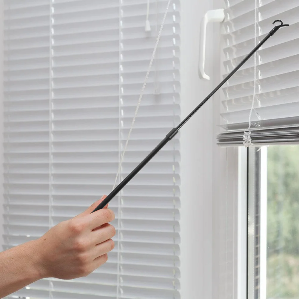 

2Pcs Curtain Pull Wand Sturdy Metal Easy Slide Blind Shade Push Rod Decor Drapery Wands for Curtains