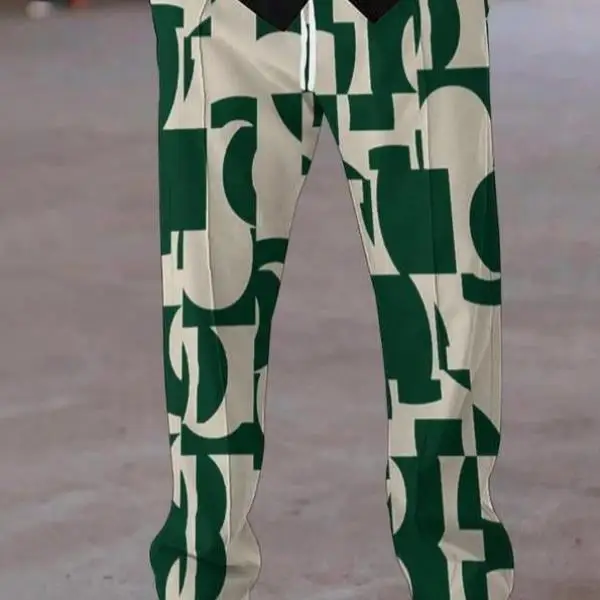 

New Men's High Waist Straight Leg Casual Pants ex High Waist Soldier Pants Cross-Border Qui S Casual Trousers