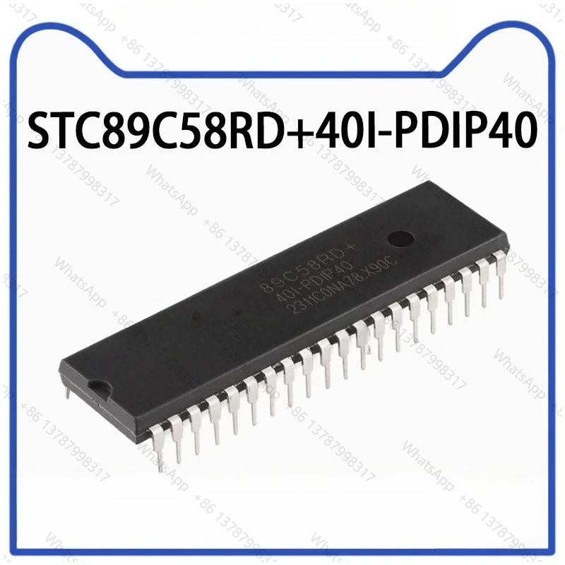 10PCS STC89C58RD+40I-PDIP40 Direct Insertion Microcontroller Chip Stock