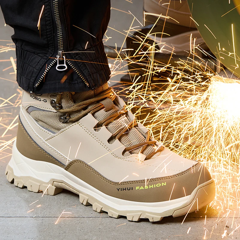 عالية أعلى أحذية رجالية الصلب تو أحذية أحذية العمل أحذية أمان الرجال ثقب واقية الأمن الأحذية أحذية حماية أحذية لحام