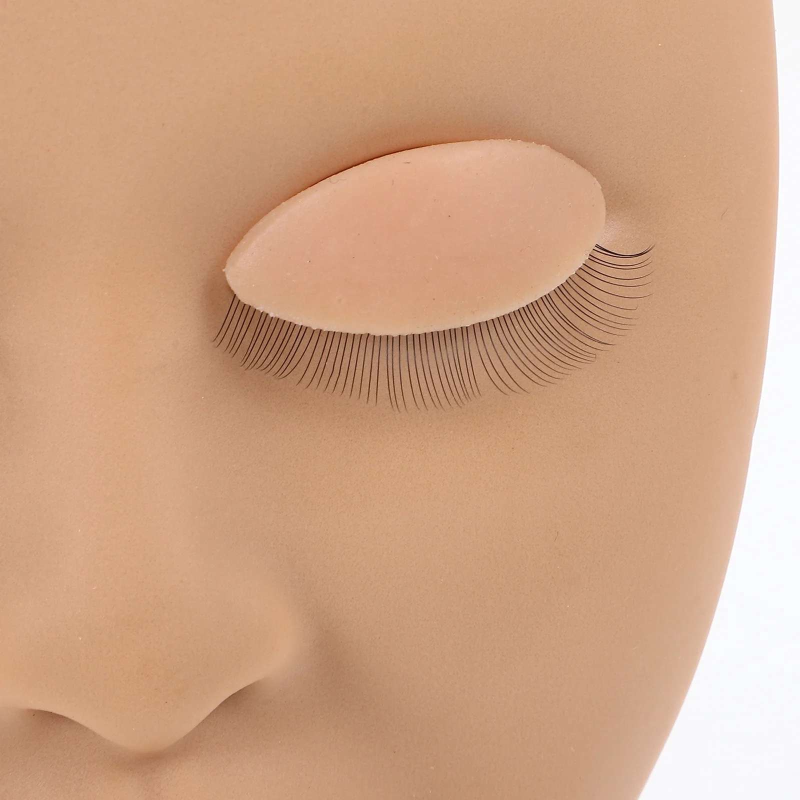 

Lash Mannequin Head Smooth Texture Reusable Practice Training Head for Eyelash Extension Makeup Face Painting Massage